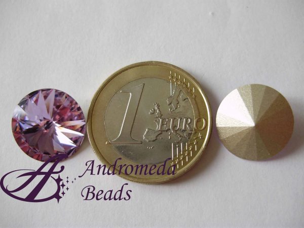 Cristallo Swarovski Round Stone 1122 14mm Violet