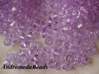 10 Cristalli Swarovski bicono 5328 4mm Alexandrite