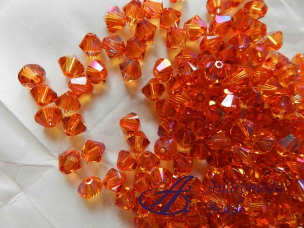 10 Cristalli Swarovski bicono 5328 4mm Astral Pink
