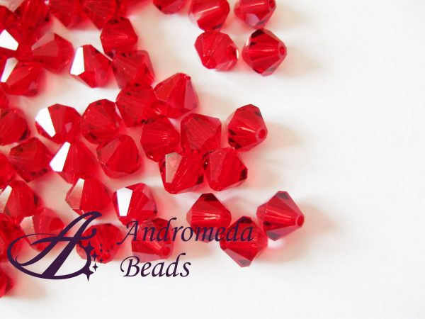 10 Cristalli Swarovski bicono 5328 4mm Light Siam