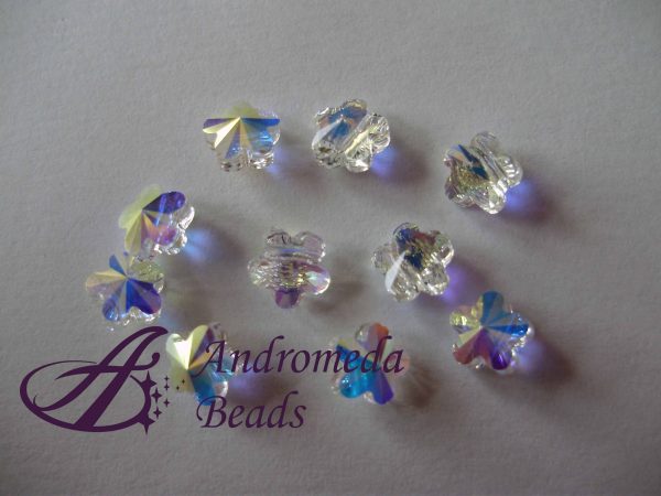 2 Cristalli Swarovski Fiore 5744 6mm Crystal AB