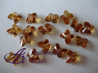 2 Cristalli Swarovski Farfalla 5754 6mm Copper