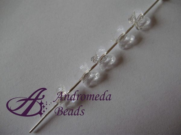 2 Cristalli Swarovski Farfalla 5754 6mm Crystal - immagine 2