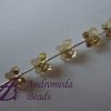 2 Cristalli Swarovski Farfalla 5754 6mm Golden Shadow - immagine 2