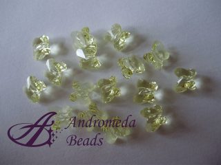 2 Cristalli Swarovski Farfalla 5754 6mm Jonquil