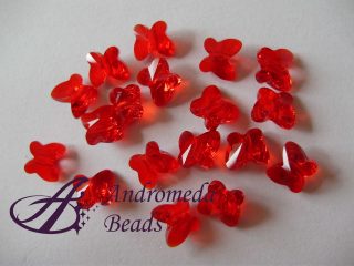 2 Cristalli Swarovski Farfalla 5754 6mm Light Siam