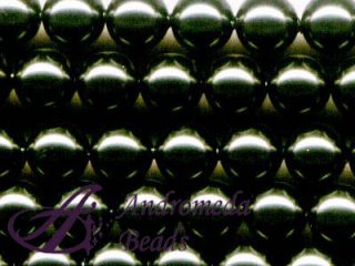 2 Cristalli Swarovski perla 10mm 5810 Crystal Dark Grey