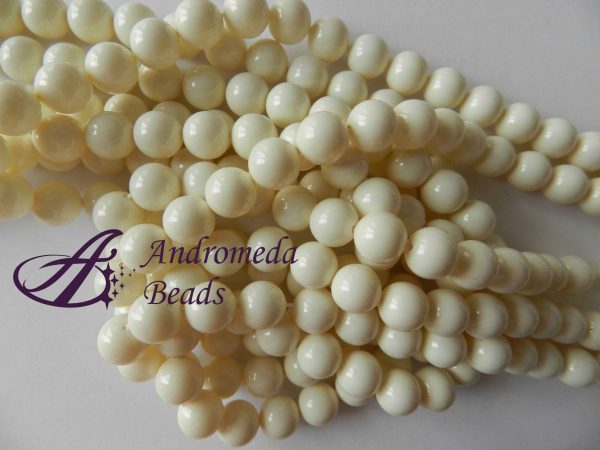 5 Cristalli Swarovski perla 6mm 5810 Crystal Ivory