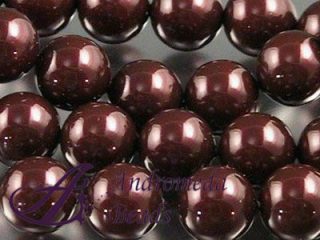 10 Cristalli Swarovski perla 4mm 5810 Crystal Maroon