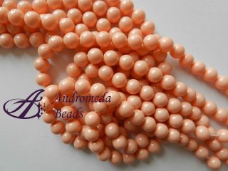2 Cristalli Swarovski perla 10mm 5810 Crystal Pink Coral