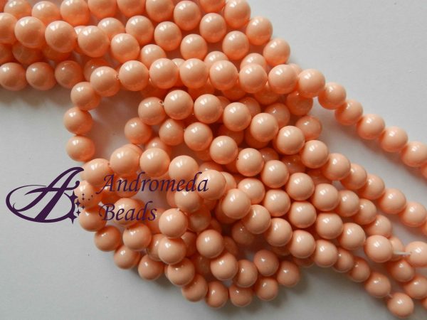 2 Cristalli Swarovski perla 10mm 5810 Crystal Pink Coral