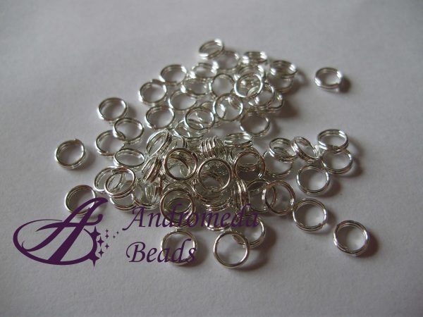 25 Anelli Brisè color Argento 3,5mm