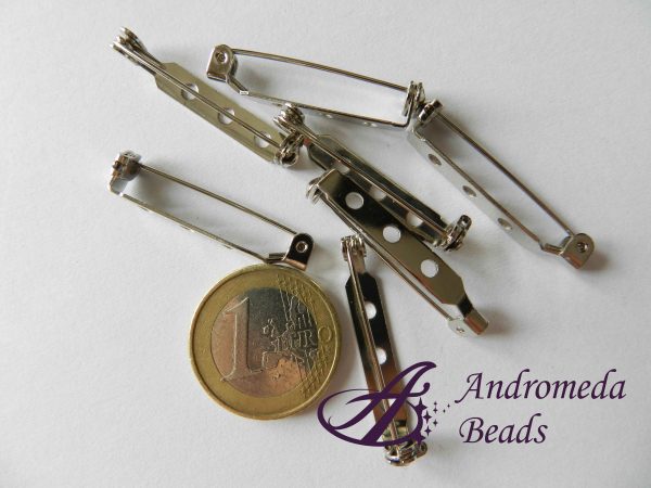 Base per Spilla 2 fori 32mm nickel free