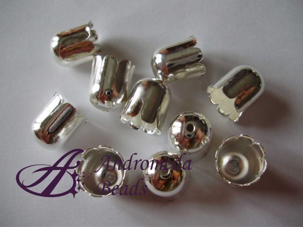 3 Campanelle Rigate color Argento 8mm