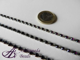 50 cm di Catena Strass colore Ametista