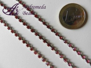 50 cm di Catena Strass colore Rosa