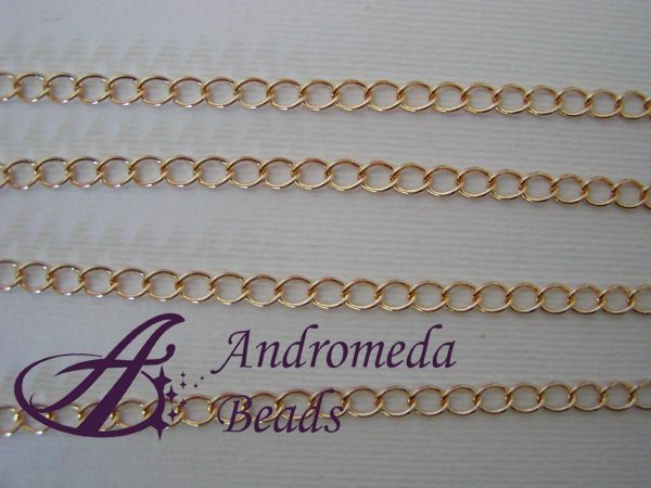 50cm Catenella color Oro 4mm