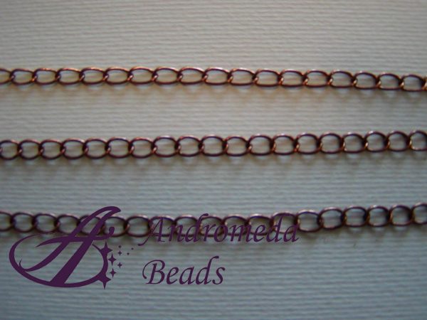 50cm Catenella Rame Antico 4mm