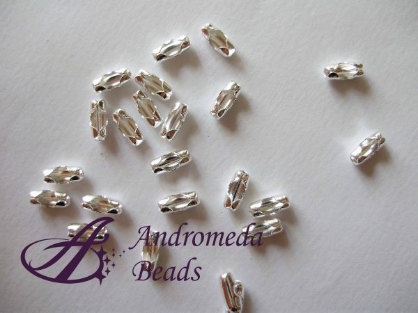 Chiusura per Catenella a Pallini 5,5x3mm colore Argento