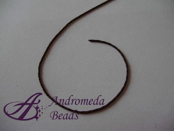 1 Metro Catenella Cobra 4 lati 0.8mm Rame Antico - immagine 2