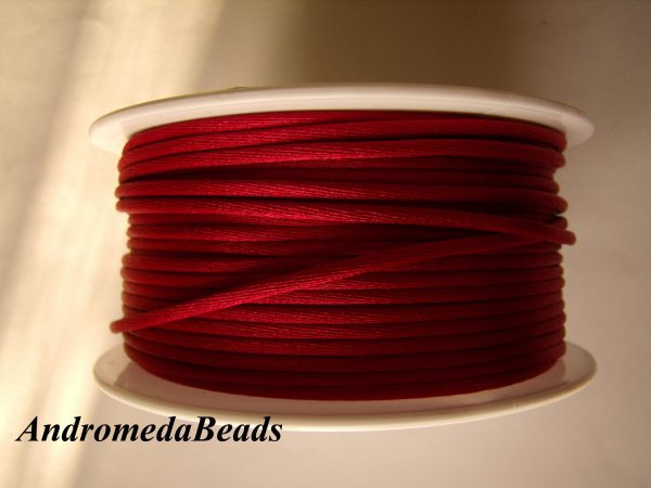 1 Metro Sfuso di Codino di Topo colore Rosso Ciclamino 2mm