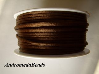 1 Metro Sfuso di Codino di Topo colore Marrone Scuro 2mm