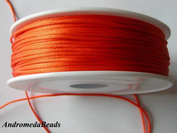 1 Metro Sfuso di Codino di Topo colore Arancione 2mm