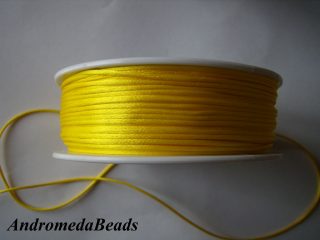 1 Metro Sfuso di Codino di Topo colore Giallo 1mm