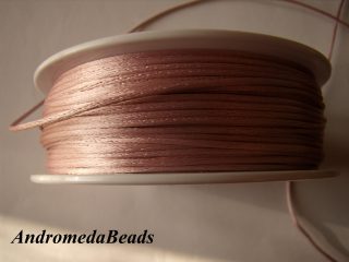 1 Metro Sfuso di Codino di Topo colore Rosa Antico 1mm