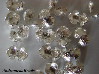 5 Conchiglie color Argento 7mm nickel free