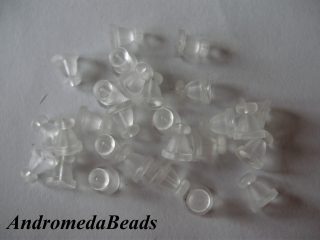 10 Coppie di Farfalline in Silicone Trasparente