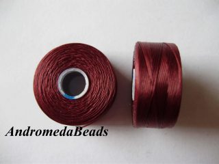 1 Bobina di Filo per Miyuki C-Lon Misura AA colore Burgundy