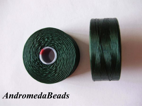 1 Bobina di Filo per Miyuki C-Lon Misura AA colore Dark Green