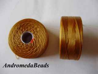 1 Bobina di Filo per Miyuki C-Lon Misura D colore Gold