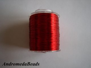 1 Metro Sfuso di Filo di Rame colore Rosso 0.3mm