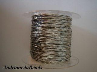 1 Metro Sfuso di Cordino Lurex colore Argento 0,8mm