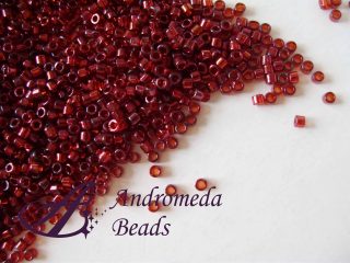Miyuki Delica 11/0 colore 105 Gold Luster Trans Dark Red 5g