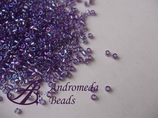 Miyuki Delica 11/0 colore 1245 Transparent Light Amethyst AB 5g