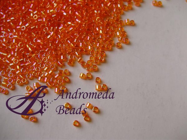 Miyuki Delica 11/0 colore 151 Transparent Tangerine AB 5g