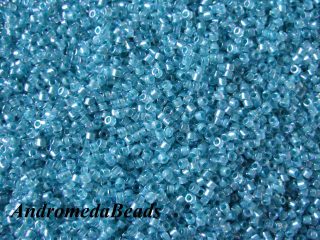 Miyuki Delica 11/0 colore 79 Lined Aqua Blue AB 5g