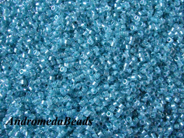 Miyuki Delica 11/0 colore 79 Lined Aqua Blue AB 5g