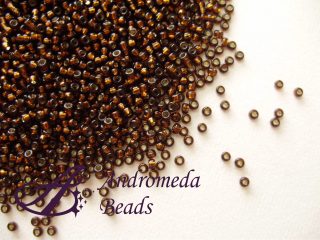Miyuki Rocailles 15/0 colore 1429 Silver Lined Smoked Topaz 5g