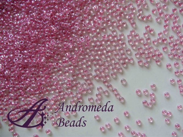 Miyuki Rocailles 15/0 colore 1524 Sparkling Rose Lined Crystal 5g