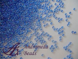 Miyuki Rocailles 15/0 colore 2206 Lined Blue AB 5g
