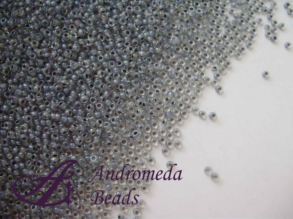 Miyuki Rocailles 15/0 colore 2210 Lined Dark Grey AB 5g