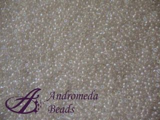 Miyuki Rocailles 15/0 colore 284 White Lined Crystal AB 5g