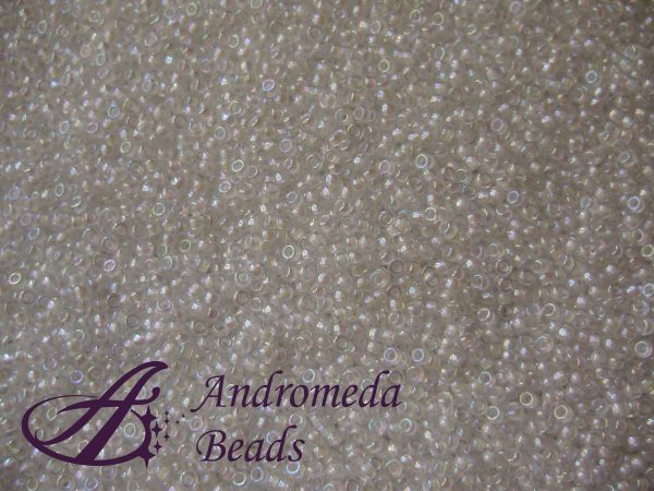 Miyuki Rocailles 15/0 colore 284 White Lined Crystal AB 5g