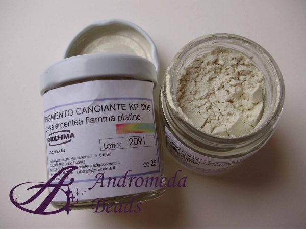 Pigmento in Polvere per Resina colore Cangiante Platino/Porpora 25ml