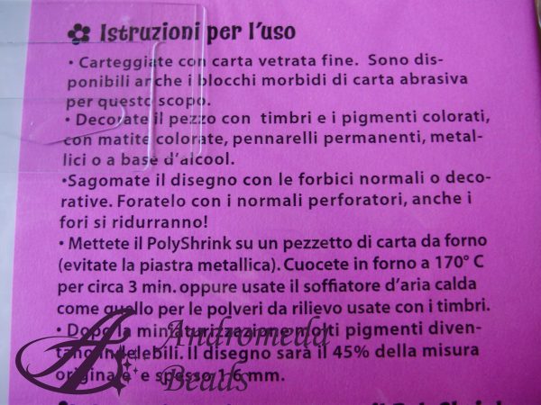 Confezione 8 Fogli 267x203mm PolyShrink colore Bianco - immagine 2