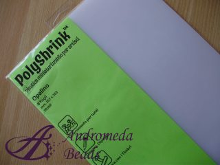 Confezione 8 Fogli 267x203mm PolyShrink colore Opalino